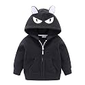 Mud Kingdom Fleece Hoodies Jacket for Boys Girls Full Zipper Long Sleeve Happy Halloween
