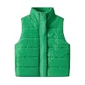 Mud Kingdom Girls Boys Puffer Vest Rainbow Stripes Stand Collar Sleeveless Jacket 2-9 Outerwear Years