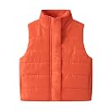Mud Kingdom Girls Boys Puffer Vest Rainbow Stripes Stand Collar Sleeveless Jacket 2-9 Outerwear Years