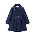 Mud Kingdom Girls Peacoat Dress Coat Faux Wool Lapel Outerwear