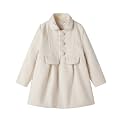 Mud Kingdom Girls Peacoat Dress Coat Faux Wool Lapel Outerwear