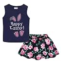 Mud Kingdom Girls Skirt Set Sleeveless Cute Floral Summer Casual