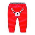 Mud Kingdom Kids Fleece Jogger Pants Winter Cute Bear