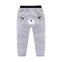 Mud Kingdom Kids Fleece Jogger Pants Winter Cute Bear