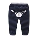Mud Kingdom Kids Fleece Jogger Pants Winter Cute Bear