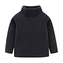 Mud Kingdom Kids Fleece Shirts High Collar Soft Tops Unisex