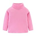 Mud Kingdom Kids Fleece Shirts High Collar Soft Tops Unisex