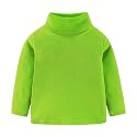 Mud Kingdom Kids Fleece Shirts High Collar Soft Tops Unisex