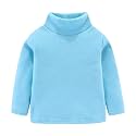 Mud Kingdom Kids Fleece Shirts High Collar Soft Tops Unisex