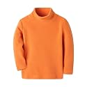 Mud Kingdom Kids Fleece Shirts High Collar Soft Tops Unisex