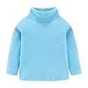 Mud Kingdom Kids Fleece Shirts High Collar Soft Tops Unisex