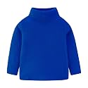 Mud Kingdom Kids Fleece Shirts High Collar Soft Tops Unisex