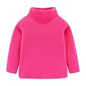 Mud Kingdom Kids Fleece Shirts High Collar Soft Tops Unisex