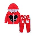 Mud Kingdom Cute Little Boy Outfits Cartoon Zip Up Hoodies and Pants