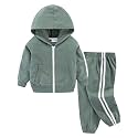 Mud Kingdom Little Boys Hooded Jogger Set Long Sleeve Casual Outfits Outerwear