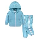 Mud Kingdom Little Boys Hooded Jogger Set Long Sleeve Casual Outfits Outerwear