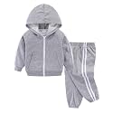 Mud Kingdom Little Boys Hooded Jogger Set Long Sleeve Casual Outfits Outerwear