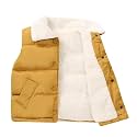 Mud Kingdom Little Boys Sherpa Fleece Vest Sleeveless Outerwear Jacket Snap Buttons Winter