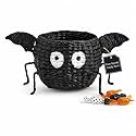 Mud Pie Halloween Bat Candy Bowl, Footed Hyacinth Serving Bowl