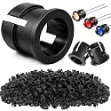 Mudder 100 Pieces 5mm LED Holder Black Plastic Light Emitting Diode Clips