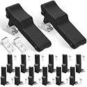 Mudder 12 Pcs Flexible Rubber Draw Latch Boat Hatch Latches