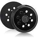 Mudder 2 Pcs 5 Inch 8 Hole Hook and Loop Orbital Sander Replacement Pad