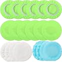 Mudder 20 Pcs 5-6 Inch Car Orbital Buffer Pads Polisher Bonnet, Green