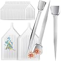 Mudder 23Pcs Diamond Art Trays with Scoops, Rhinestone Bead Sorting Plate