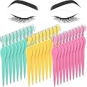 Mudder 28 Pcs Eyebrow Razors Facial Shaver Trimmer,Red,Yellow,Green