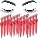 Mudder 28 Pcs Eyebrow Razors Facial Shaver Trimmer,Red