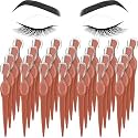 Mudder 28 Pcs Eyebrow Razors Facial Shaver Trimmer,Terracotta