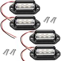 Mudder 4 Packs LED License Plate Light Trailer Tag Light for Truck Rv Boat