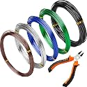 Mudder 5 Roll Bonsai Training Wire Aluminum 1/1.5/2.0mm Modern