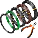 Mudder 5 Roll Bonsai Training Wire Aluminum 1/1.5/2.0/2.5/3mm Classic