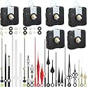 Mudder 6 Pcs Clock Mechanism Replacement Kit,Total Shaft Length16mm