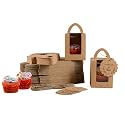 mudrit Single Cupcake Boxes with Window, Insert Trays &amp; Tags (Pack of 25)