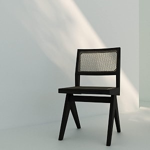 the muebles solid wooden armless dining chair for dining room living room office amp home dark walnut 52 x 44 x 85 centimeters