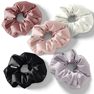 hair satin scrunchies pack of 5 multicolor silk scrunchies set for hairs perfect hair band ponytail and hair ties accessories for girls women and kids pastels