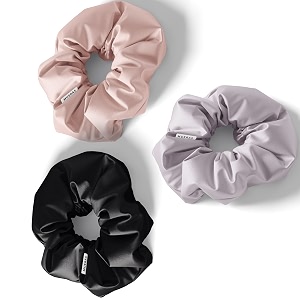 silk satin hair scrunchies ties pack for women and girls multicolour rosegold french lavender and black