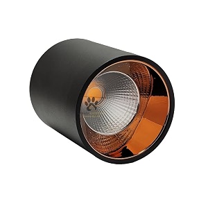 mufasa 7 watts black body rainproof led round surface cylinder light cylindrical shape indoor outdoor ceiling mounted spot light down light aluminium body 6cm height warm white