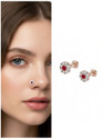 mufasa fashion Cubic Zirconia Gold-plated Plated Brass Nose Stud