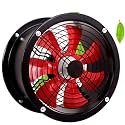, Muffin Fan, High Performance Cylinder with High Air Volume, Low Noise and, Suitable for Kitchen and Bathroom-One Color-10in