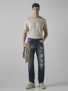 MUFTI Loose Fit Men Blue Jeans