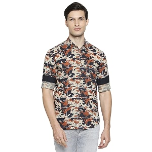 MUFTI Mens Slim Shirt