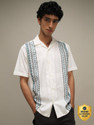 MUFTI Men Relaxed Fit Geometric Print Spread