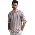 MUFTI Men Shirt Slim Fit Mandarin