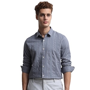 MUFTI Men Shirt Slim Fit Spread