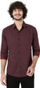 MUFTI Men Slim Fit Printed Spread Collar