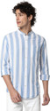 MUFTI Men Slim Fit Striped Spread Collar