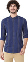 MUFTI Men Slim Fit Striped Spread Collar